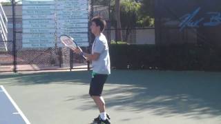 Kei Nishikori and Tommy Haas hit at IMG Academy in 2009  Part 2 [upl. by Ennayllek]