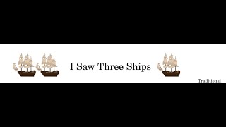 I Saw Three Ships Easy Piano Christmas Carol Tutorial [upl. by Llerruj]