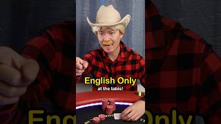 english only at the poker table poker comedy sketch [upl. by Dickenson]