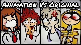 Animation Vs Original  TikTok Compilation from madnessmha [upl. by Demetre]