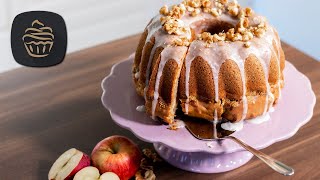 Herbstlicher Gugelhupf mit Äpfel Zimt amp Walnüssen 🍂  Super saftig amp lecker  Guglhupf Rezept [upl. by Weldon749]