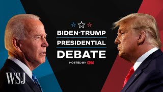 Full Debate Biden and Trump in the First 2024 Presidential Debate  WSJ [upl. by Gulgee117]