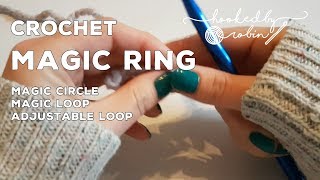 How to Crochet a Magic Ring  Magic Circle [upl. by Ennairak]