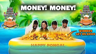 Pongal Team in Pongal Vazhthukal ❤️  Flip the bottle TAKE THE PONGAL KAASU challenge 🔥 [upl. by Odysseus279]