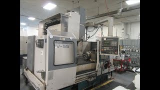 MORI SEIKI MV 5550 CNC VERTICAL MACHINING CENTER [upl. by Urbannal]