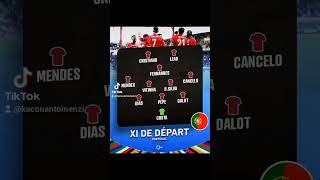 XI DE DÉPART DU PORTUGAL like football subscribe comment youtubeshorts repost euro 2024 [upl. by Mueller168]