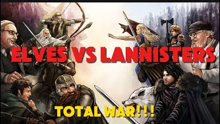 Imladris Guards vs Lannister House Guards Total War Lotr VS GOT [upl. by Enrica]