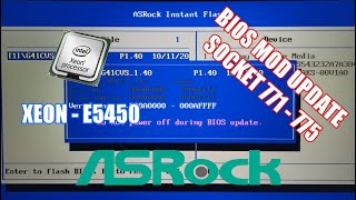 Actualización BIOS Mod  Xeon en placas base 775 ASRock G31m G41M G41C [upl. by Nallij576]