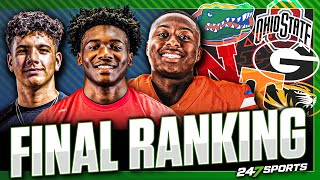 Top 10 High School Football Players in 2024 Class 🏆  Florida Georgia Auburn Ohio State Nebraska [upl. by Anielram]