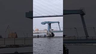 Stralsund Germany discharging cargo stone shorts [upl. by Meneau]