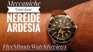 Meccaniche Veneziane Nereide Ardesia Automatic Swiss Diver Unboxing and Review [upl. by Esma474]