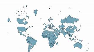 World Mercator Projection with country going to be true size [upl. by Beitnes]