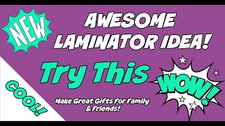 😍AWESOME Laminator Crafts YOU WILL LOVE Laminate Your Own Frames😁♥️ [upl. by Uoliram]