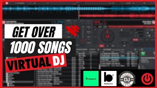 How to Get Music on Virtual DJ 2023  virtual DJ tutorials [upl. by Dolorita774]