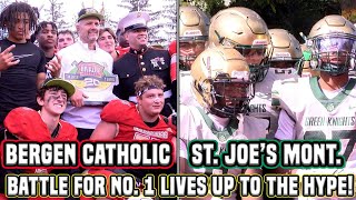 Bergen Catholic 28 St Joes Mont 23  Week 7 Highlights  Number 1 vs Number 2 in NJ [upl. by Darrelle]