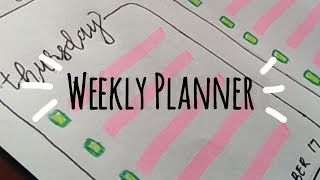 Weekly Planner  for beginners [upl. by Hselin992]