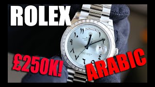 Rolex DayDate 40 Platinum Arabic Dial  228396TBR Blue [upl. by Kirbie]