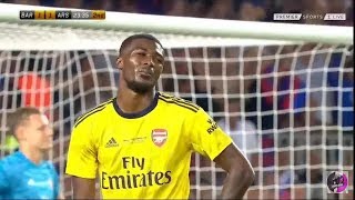 Ainsley Maitland Niles Own Goal vs Arsenal 11 Barcelona vs Arsenal  08042019 [upl. by Anawot]