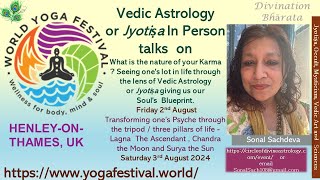 World Yoga Festival 2024 On Introducing Vedic Jyotisha part one [upl. by Franklin748]