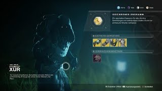 D2Forsaken576 Xur 091118 Standort Inventar Waffe Der Prospektor HDPS4 [upl. by Micheil82]