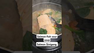 SALMON SINIGANG sinigang salmon shortsvideo food shortvideo shorts short cooking [upl. by Ahsyas452]