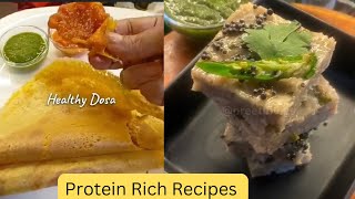 Protein Rich Vegetarian Recipes  Protein Rich Dosa  Dhokla recipe  Weight Loss [upl. by Reinwald172]