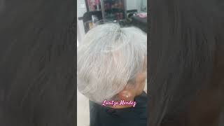 Cabello con canas naturales canas hairstyle Larymendez0717 [upl. by Duyne123]