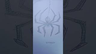 How to draw a Spider 🕷step by step viralvideos drawing featuredpost pencilsketchings [upl. by Yesdnik]