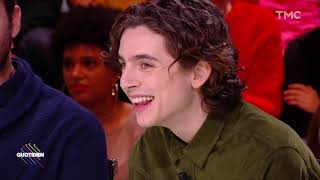 Timothée Chalamet and Armie Hammer on French TV with English subtitles [upl. by Accalia]