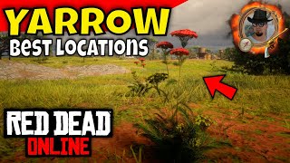 Yarrow Locations RDR2 Online  Best Yarrow Locations by Fast Travel in Red Dead Online [upl. by Pardoes10]