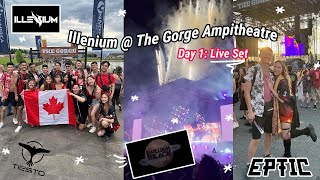 Illenium  The Gorge Ampitheatre 2023 Day 1  Illenium live set William Black Tiesto Eptic [upl. by Ravid87]