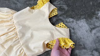 The best way to sew a lining for girls dress [upl. by Jessee]