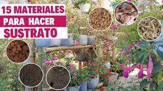 16 ELEMENTOS con los que puedes PREPARAR SUSTRATO o abono para todo tipo de plantas  Jardín Diaz [upl. by Adnomar99]