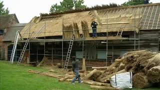 Thatch Roof Construction  Commonwealth Roofing training [upl. by Farleigh]