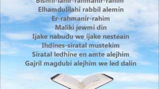 Meso Suren Fatiha  Në Transliterim Shqip dhe Përkthim Shqip  Në HD [upl. by Anuqahs]