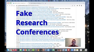 What are Predatory Research Conferences and how to avoid them [upl. by Euqinoj]