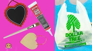 Dollar Tree Store Frosting DIY Cookie Heart Valentines Holiday Home Decor How To Craft Video [upl. by Bibby93]