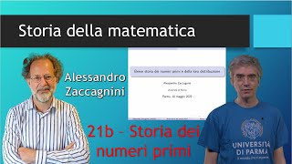 Storia della Matematica 21b  Breve storia dei numeri primi di Alessandro Zaccagnini [upl. by Otrebireh]