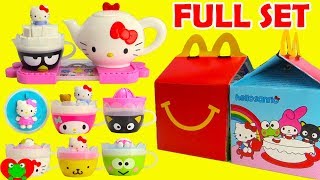 2017 Hello Sanrio McDonalds Happy Meal Toys Hello Kitty Full Set [upl. by Gniy]