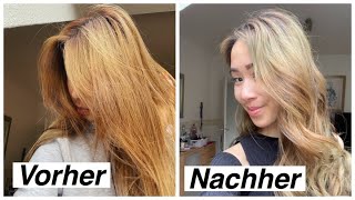 Haare ohne Chemie abmattieren amp aschig färben [upl. by Ayifa770]