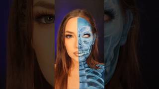 🩻 xray vision 🩻 halloweenmakeuplook makeup halloweenideas makeuptutorial makeupartist [upl. by Oiredised422]