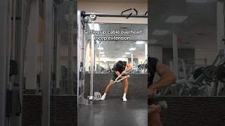 How to Setup for Cable Overhead Tricep Extensions the EASY WAY [upl. by Certie865]