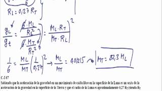 Campo gravitatorio 2º Bachillerato ejercicio 7 [upl. by Lyndy]