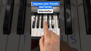 Interstellar Piano Easy Tutorial 🚀 ⭐️ piano pianotutorial shorts [upl. by Kaz]