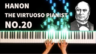 Hanon  The Virtuoso Pianist in 60 Exercises No 20 [upl. by Nnaer]