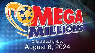 Mega Millions drawing for August 6 2024 [upl. by Etteuqram282]