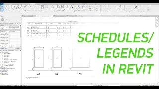 Schedules and Legends in Revit [upl. by Orran439]