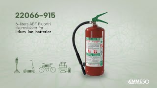 6liters ABF Fluorfri skumslukker for litiumionbatterier  «Fluorfri» 22066915 [upl. by Engenia]