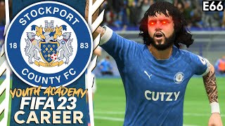 INSANE COMEBACK HATTRICK  FIFA 23 YOUTH ACADEMY CAREER MODE  STOCKPORT EP 66 [upl. by Sucramaj]