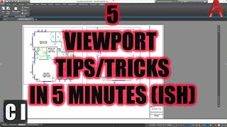 AutoCAD How to Create Viewports Quicker 5 Tips amp Tricks in 5 Minutes Almost [upl. by Bowman925]